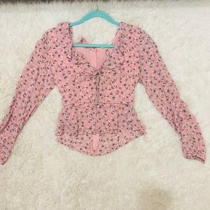 Long sleeve girly blouse ~ forever 21